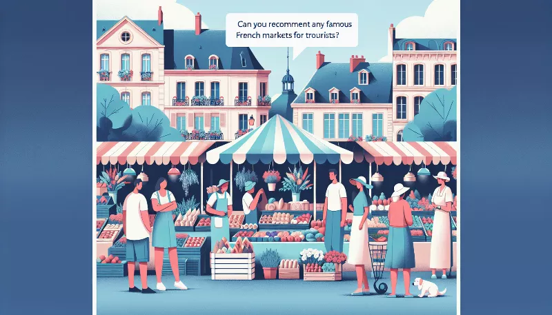 Can you recommend any famous French markets for tourists?