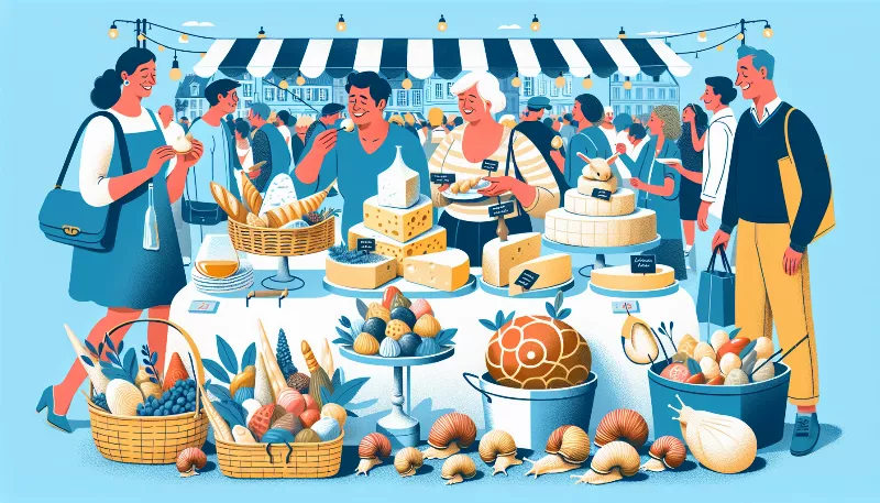 Can you recommend any unique food items to look out for in French markets?