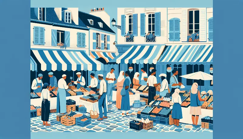 How do you navigate bargaining at a French market?