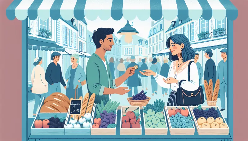 What are some tips for bargaining or negotiating prices in French markets?